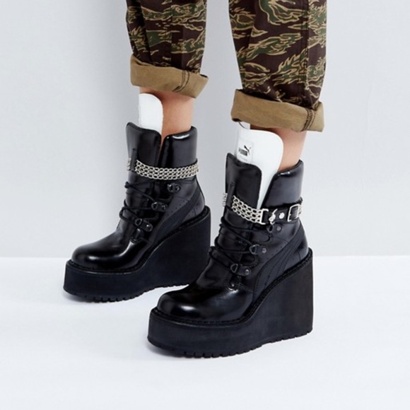 fenty platform boots